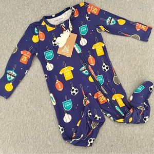 Angel Dear Sport Ornaments Footie 6-9 M NWT